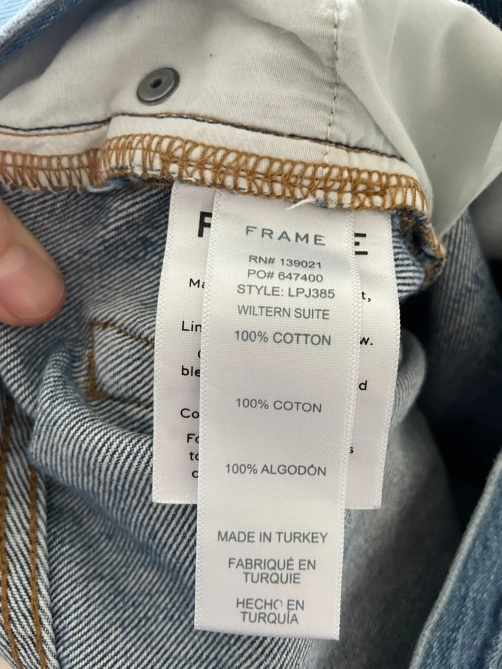 Frame Le Pegged Jean Women’s Size 30 Distressed Cropped Wiltern Suite Wash - Picture 9 of 10